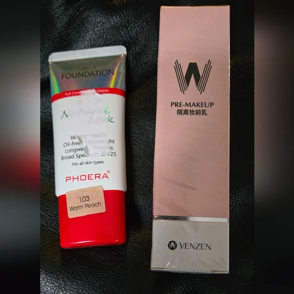 Phoera Foundation & Venzen Primer Bundle  1floz NEW - Picture 2 of 5